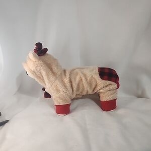 Source Unknown Red and Cream Dog Hoodie